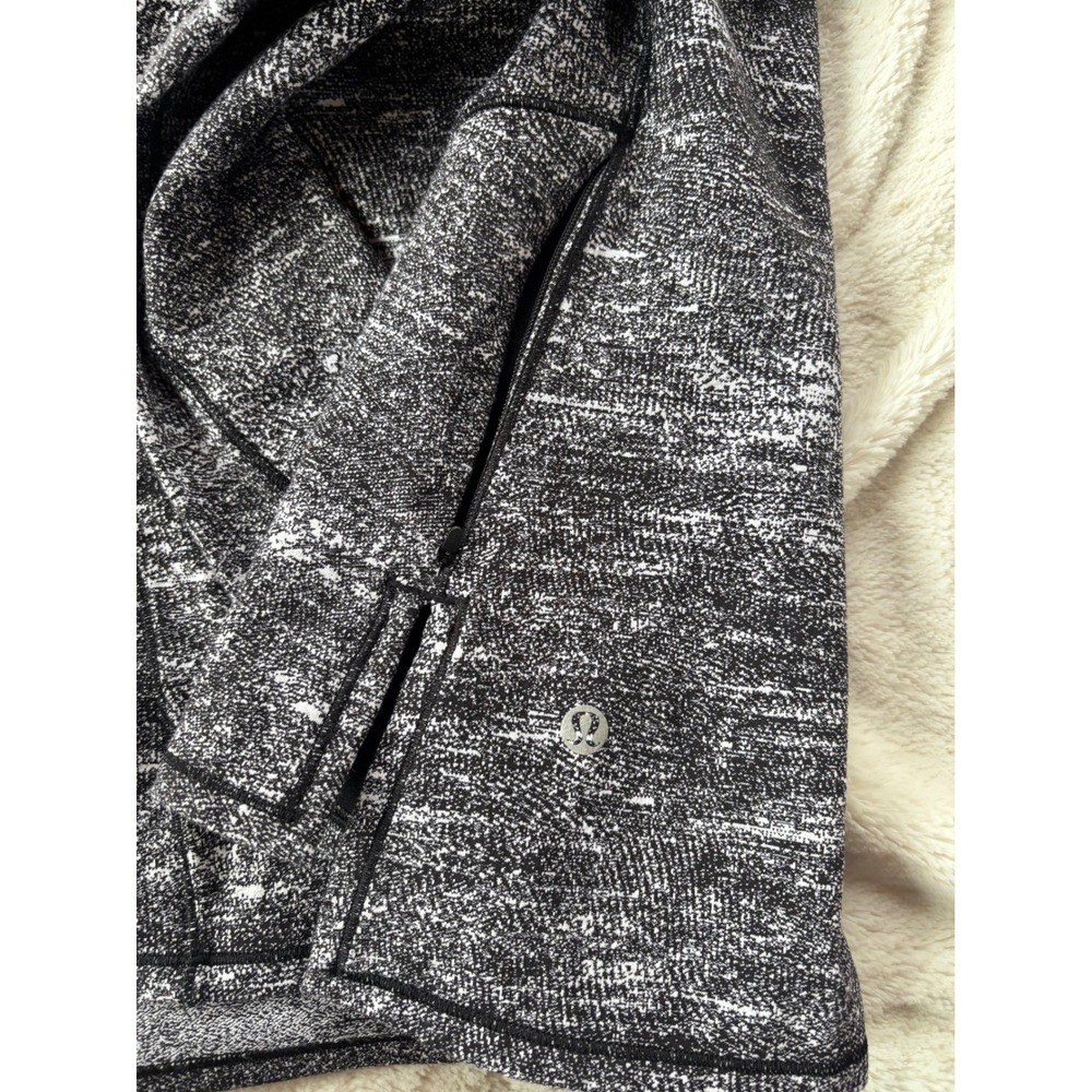Lululemon Forever‎ Endeavour Long Sleeve Rush Jacquard Black White 4 - Picture 4 of 6